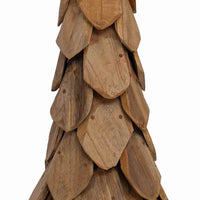 Albero di Natale Marrone 110 cm Legno massello di teak 42017939