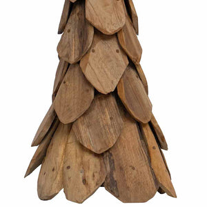 Albero di Natale Marrone 110 cm Legno massello di teak 42017939