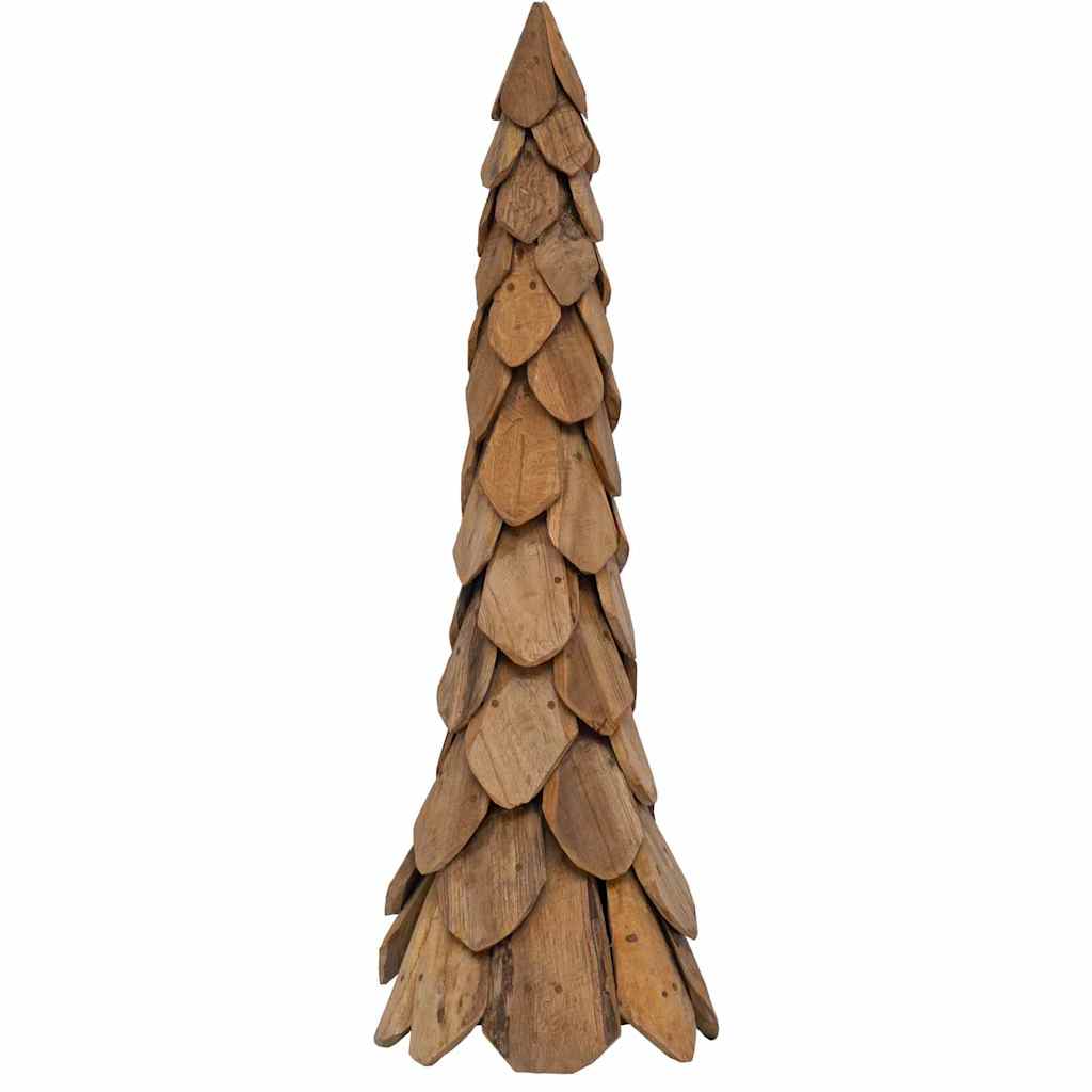 Albero di Natale Marrone 110 cm Legno massello di teak 42017939