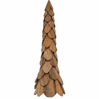 Albero di Natale Marrone 110 cm Legno massello di teak 42017939