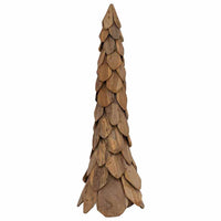 Albero di Natale Marrone 110 cm Legno massello di teak 42017939