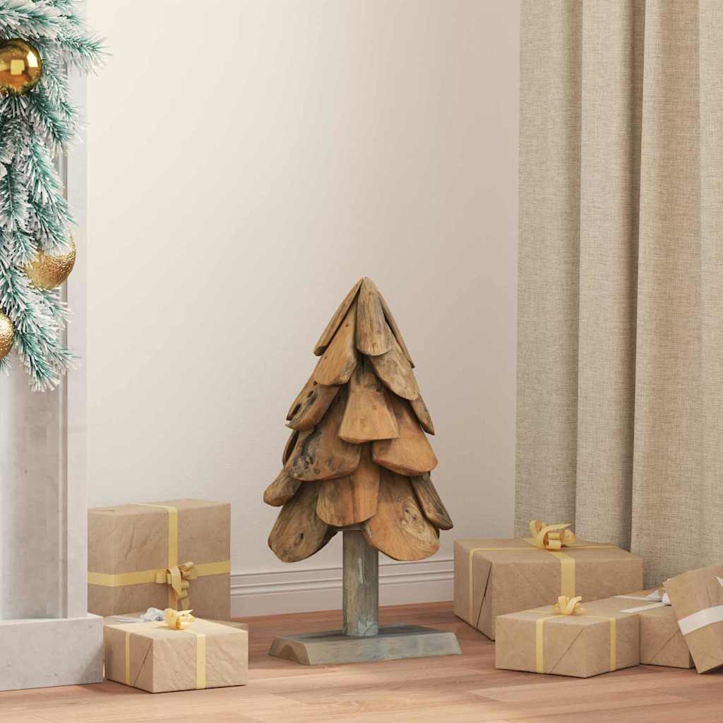 Albero di Natale Marrone 60 cm Legno massello di teak 42017940