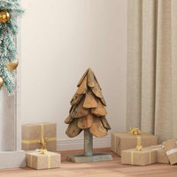 Albero di Natale Marrone 60 cm Legno massello di teak 42017940