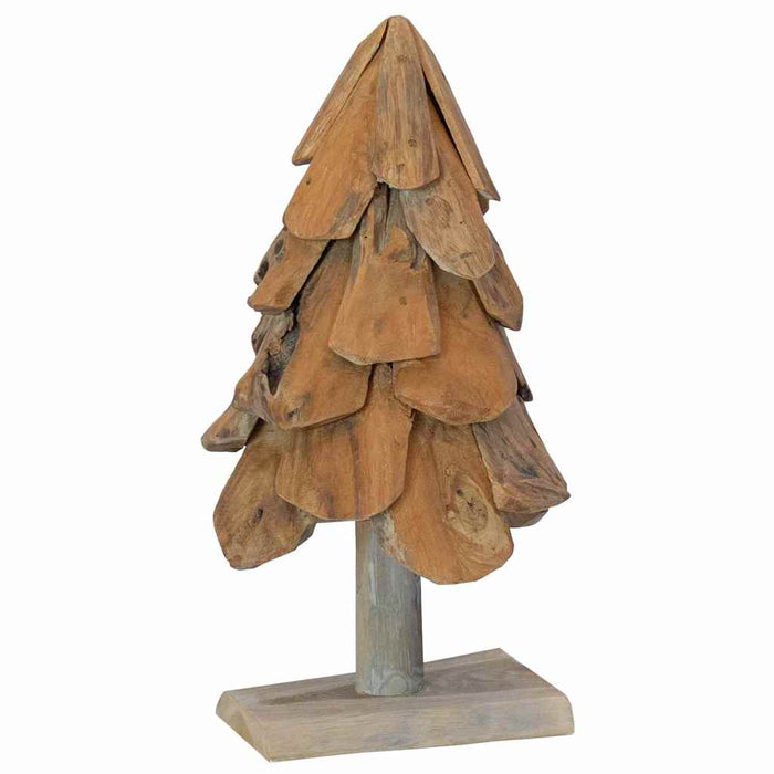 Albero di Natale Marrone 60 cm Legno massello di teak 42017940