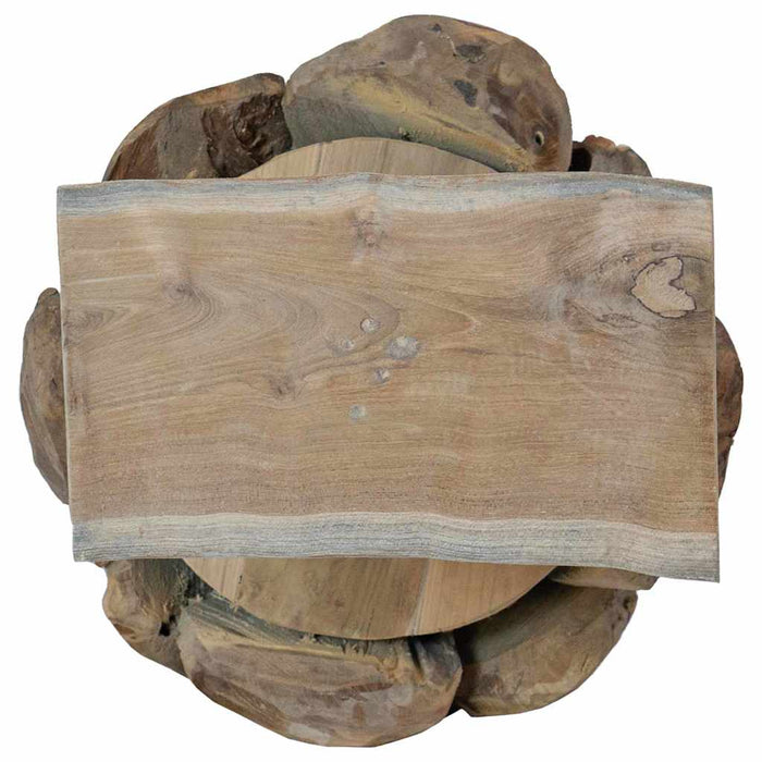 Albero di Natale Marrone 90 cm Legno massello di teak 42017941