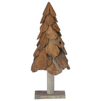 Albero di Natale Marrone 90 cm Legno massello di teak 42017941