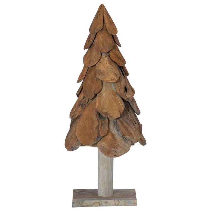 Albero di Natale Marrone 90 cm Legno massello di teak 42017941