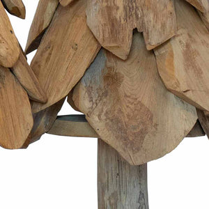 Albero di Natale 3 pcs Marrone Legno massello di teak 42017942