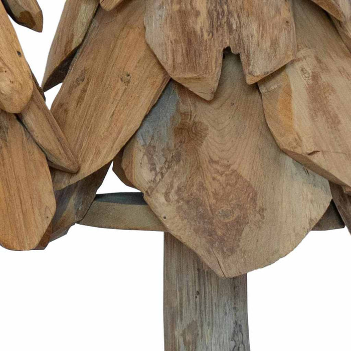Albero di Natale 3 pcs Marrone Legno massello di teak 42017942