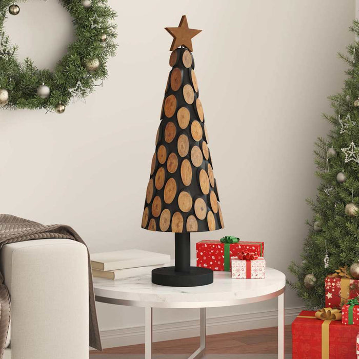 Albero di Natale Marrone 90 cm Legno massello di teak 42017944