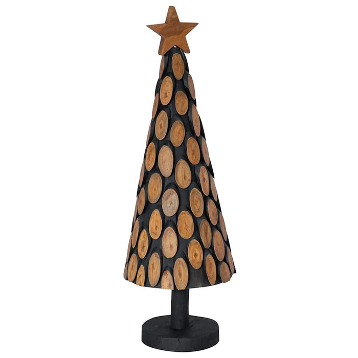 Albero di Natale Marrone 90 cm Legno massello di teak 42017944