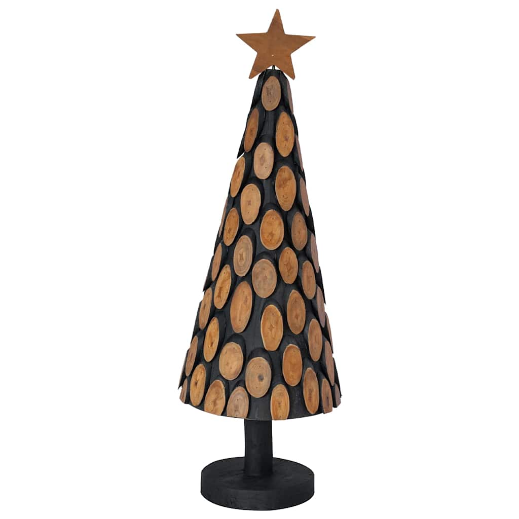 Albero di Natale Marrone 90 cm Legno massello di teak 42017944