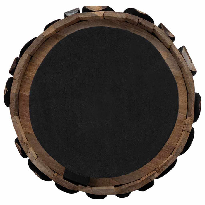 Albero di Natale Marrone 120 cm Legno massello di teak 42017945