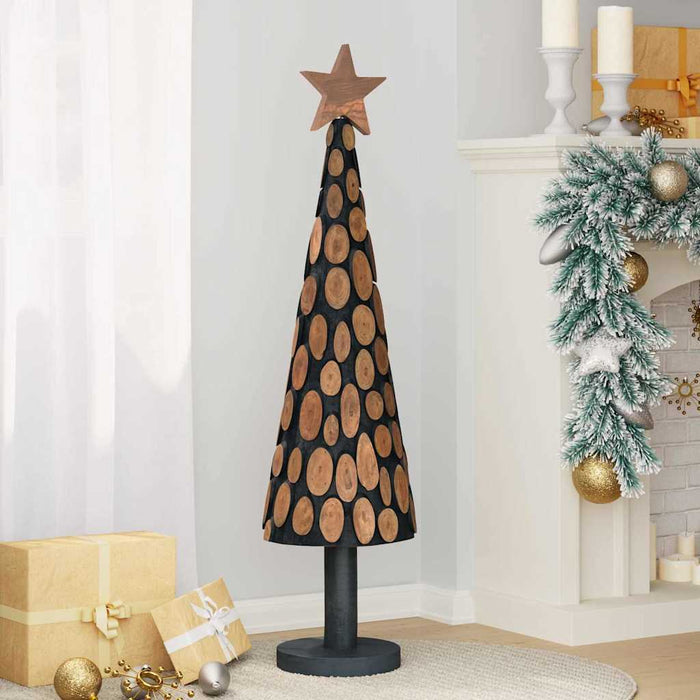Albero di Natale Marrone 120 cm Legno massello di teak 42017945