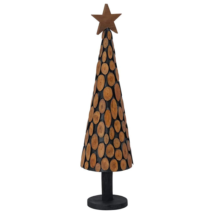 Albero di Natale Marrone 120 cm Legno massello di teak 42017945