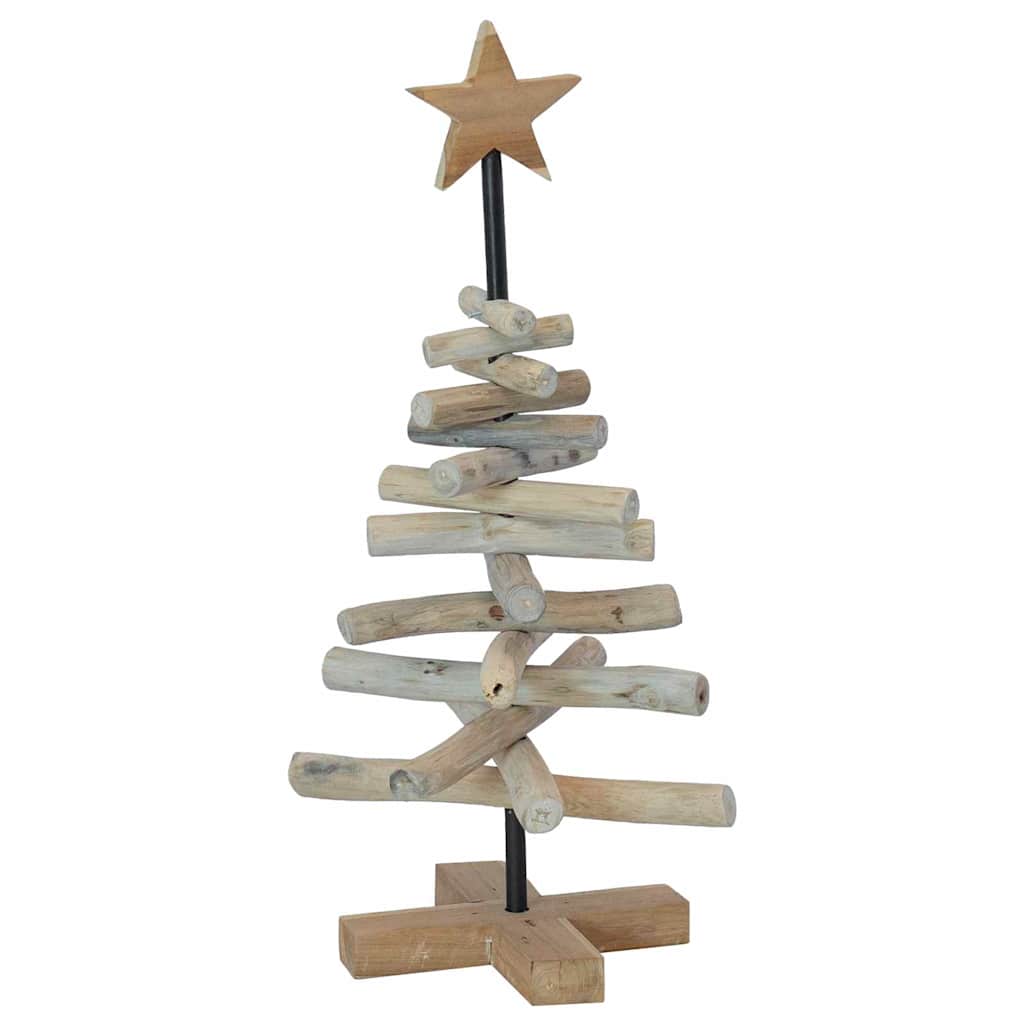 Albero di Natale Marrone 60 cm Legno massello di teak 42017947