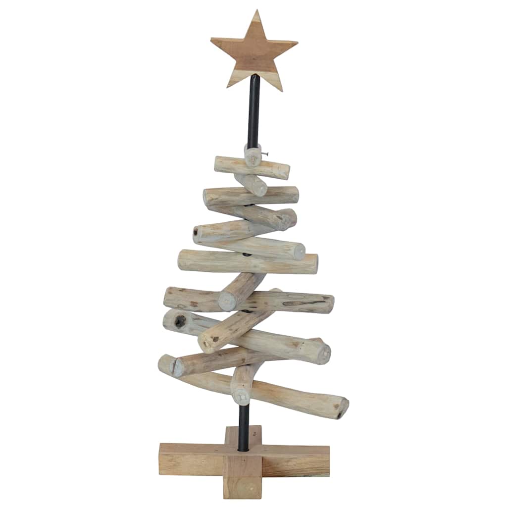 Albero di Natale Marrone 60 cm Legno massello di teak 42017947