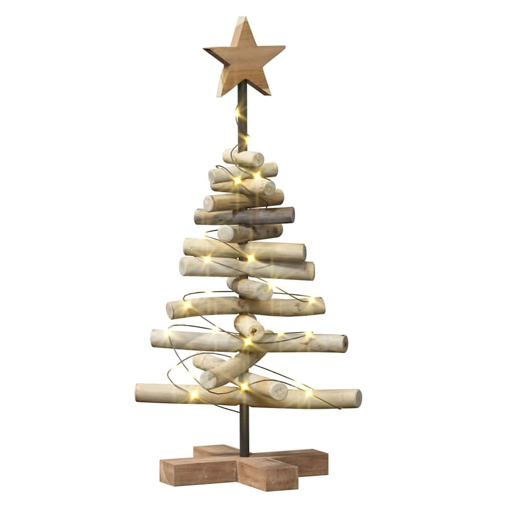 Albero di Natale Marrone 60 cm Legno massello di teak 42017947