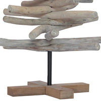 Albero di Natale Marrone 90 cm Legno massello di teak 42017948