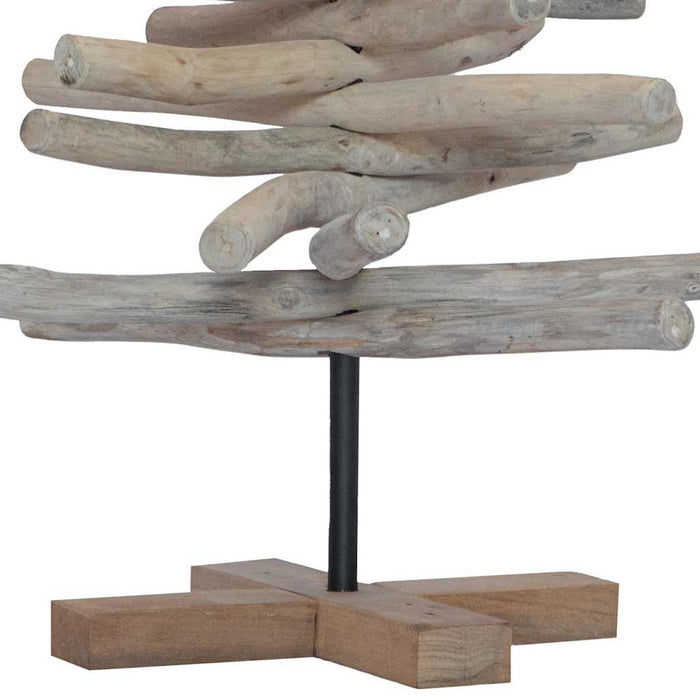 Albero di Natale Marrone 90 cm Legno massello di teak 42017948
