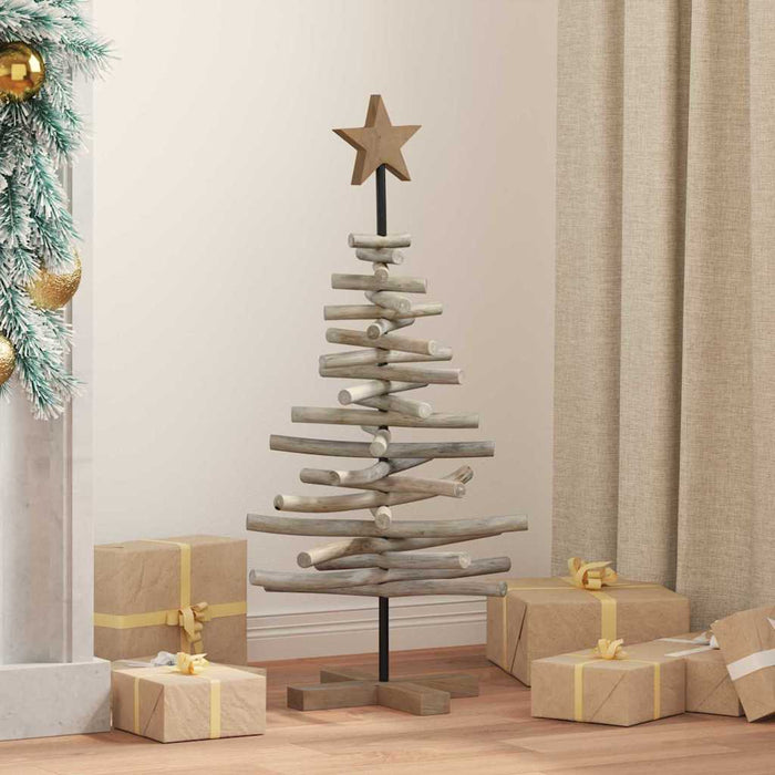 Albero di Natale Marrone 90 cm Legno massello di teak 42017948