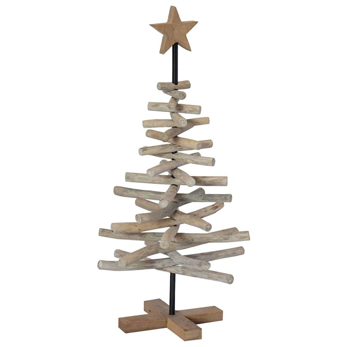 Albero di Natale Marrone 90 cm Legno massello di teak 42017948