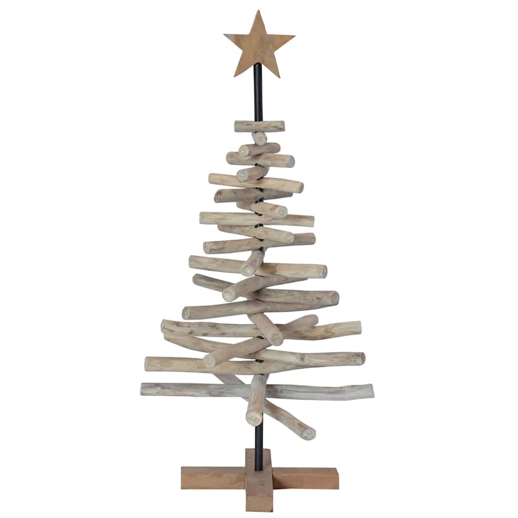 Albero di Natale Marrone 90 cm Legno massello di teak 42017948