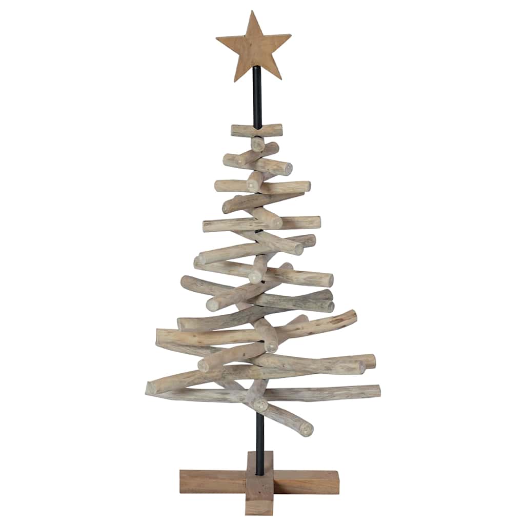 Albero di Natale Marrone 90 cm Legno massello di teak 42017948