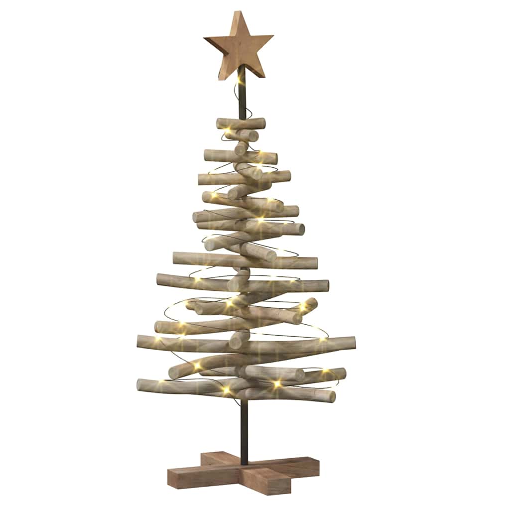 Albero di Natale Marrone 90 cm Legno massello di teak 42017948