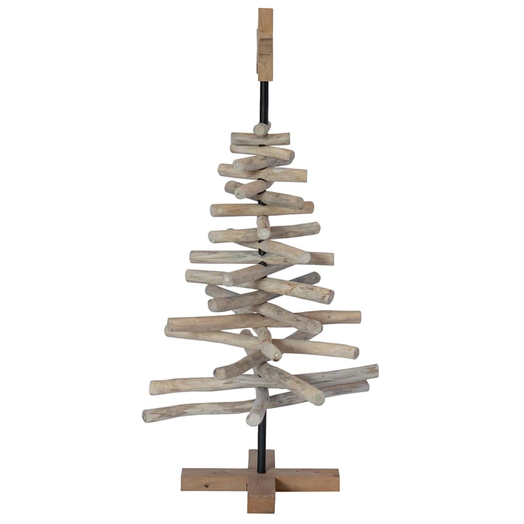 Albero di Natale Marrone 90 cm Legno massello di teak 42017948