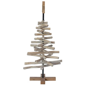 Albero di Natale Marrone 90 cm Legno massello di teak 42017948
