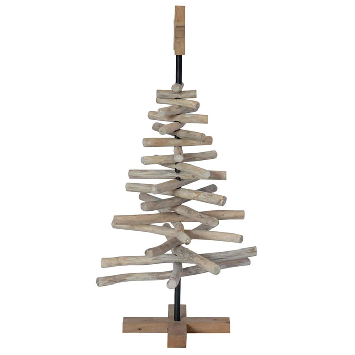 Albero di Natale Marrone 90 cm Legno massello di teak 42017948