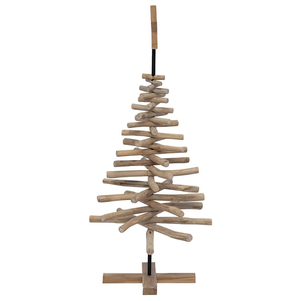 Albero di Natale Marrone 120 cm Legno massello di teak 42017949