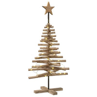 Albero di Natale Marrone 120 cm Legno massello di teak 42017949