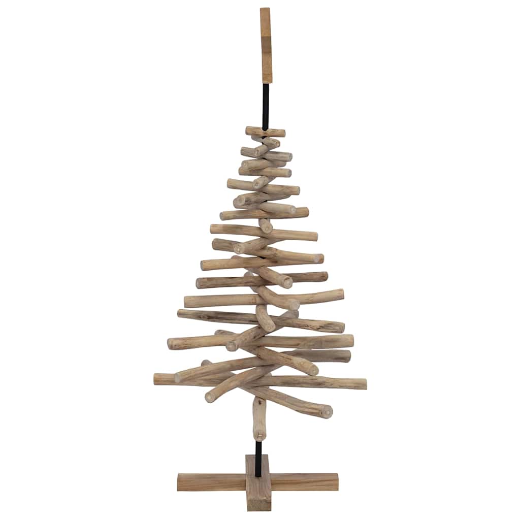 Albero di Natale Marrone 120 cm Legno massello di teak 42017949