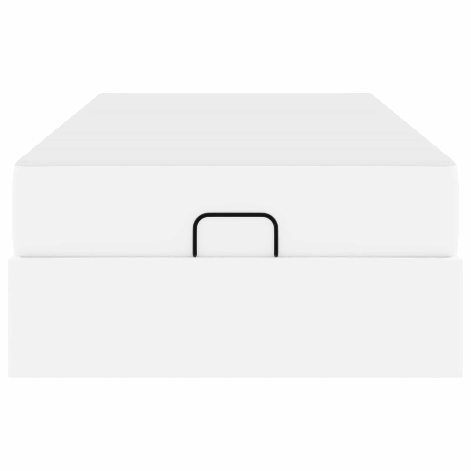 Struttura letto con materasso con materasso 2 pcs Bianco PVC 3399402