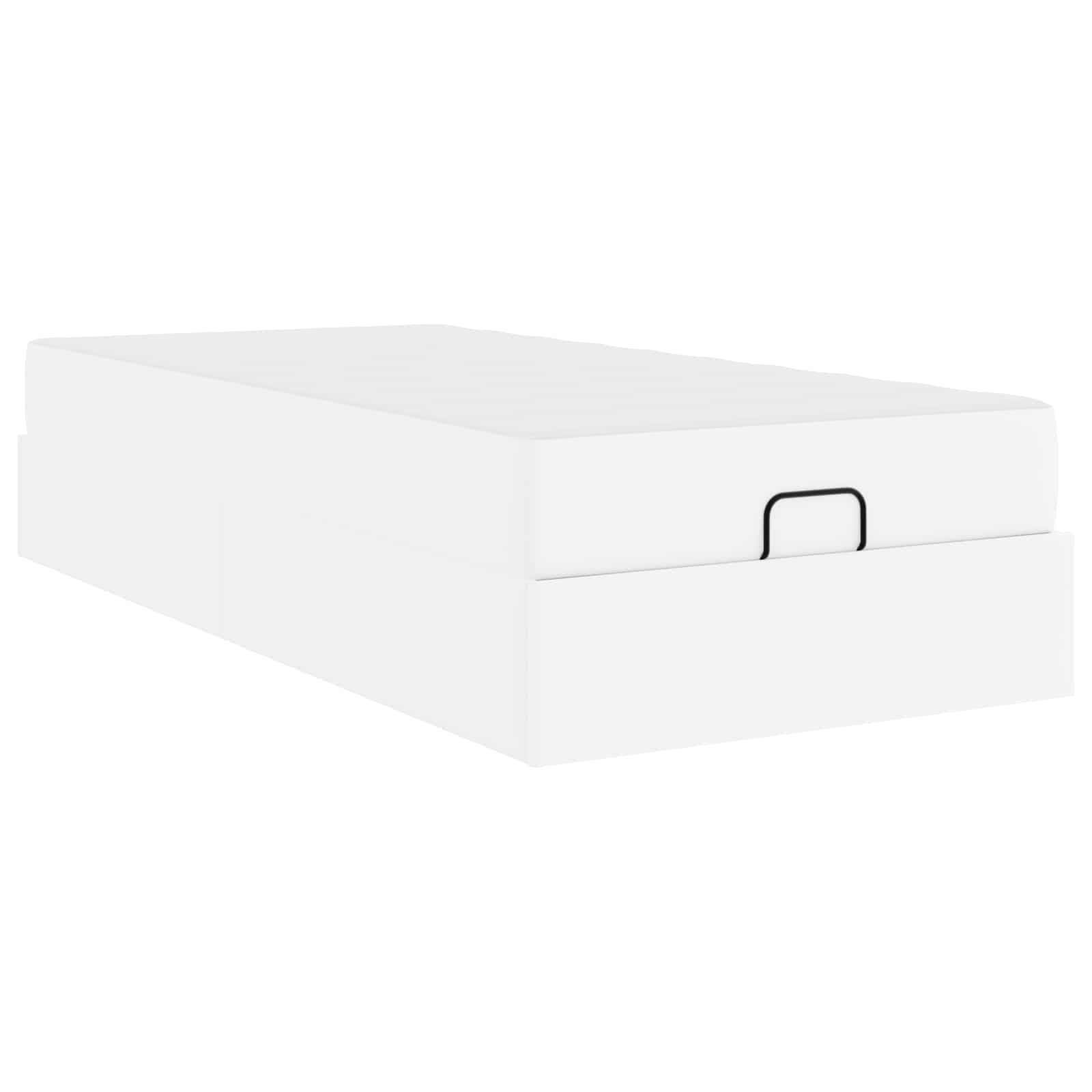 Struttura letto con materasso con materasso 2 pcs Bianco PVC 3399406