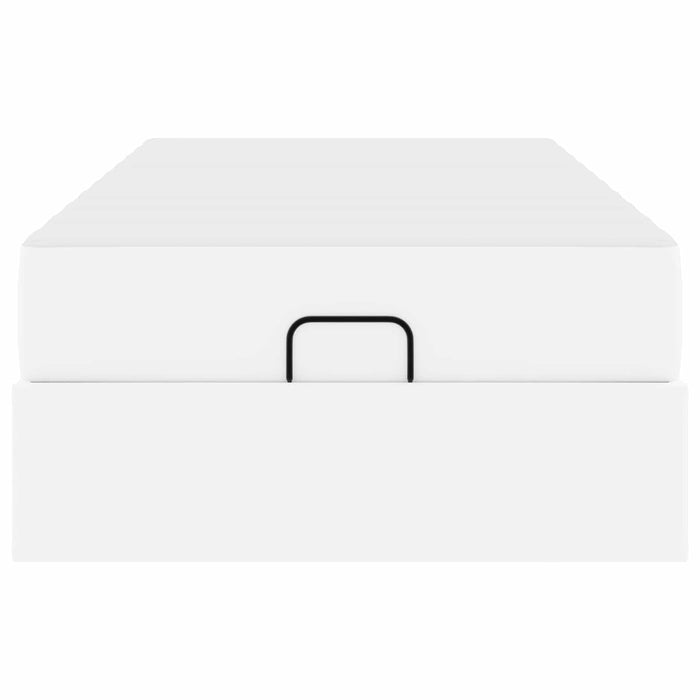 Struttura letto con materasso con materasso 2 pcs Bianco PVC 3399406