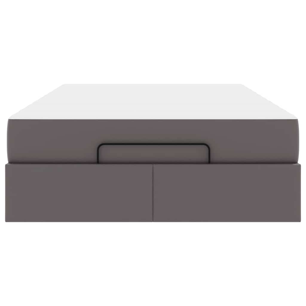 vidaXL Struttura letto con materasso con materasso Grigio 120 x 200 cm