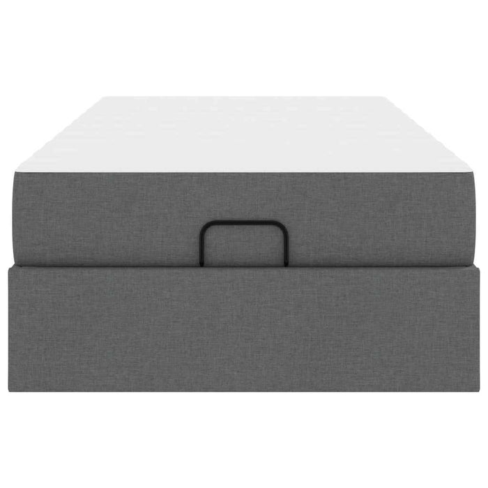 vidaXL Struttura del letto Grigio scuro 90 x 200 cm Tessuto
