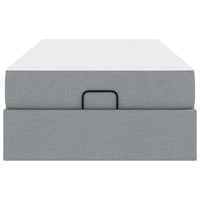 vidaXL Struttura del letto Grigio chiaro 100 x 200 cm Tessuto