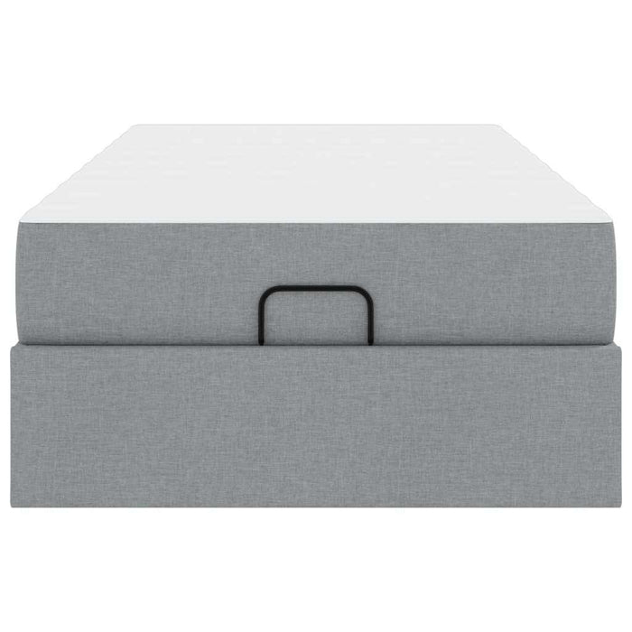 vidaXL Struttura del letto Grigio chiaro 100 x 200 cm Tessuto