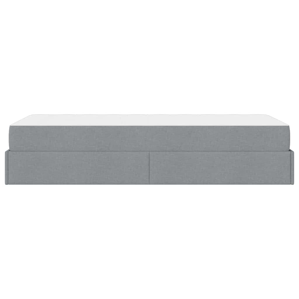 vidaXL Struttura del letto Grigio chiaro 100 x 200 cm Tessuto