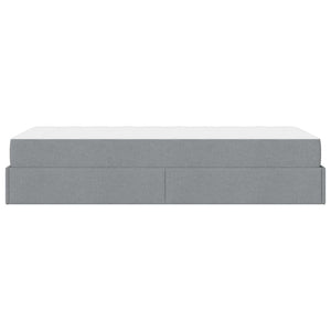vidaXL Struttura del letto Grigio chiaro 100 x 200 cm Tessuto