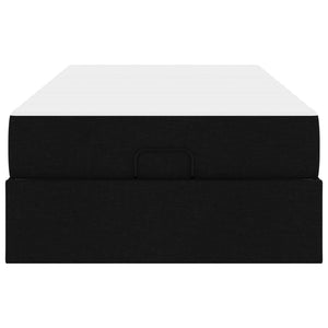 Struttura letto con materasso con materasso 2 pcs Nero Tessuto 3399468