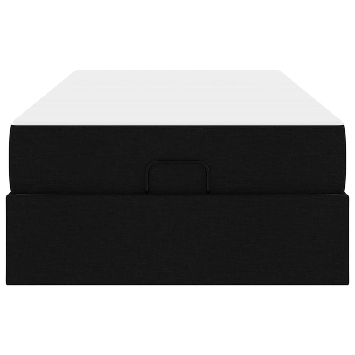 Struttura letto con materasso con materasso 2 pcs Nero Tessuto 3399468