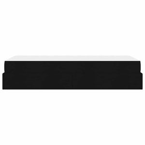 vidaXL Struttura del letto con materasso Nero 100 x 200 cm Tessuto
