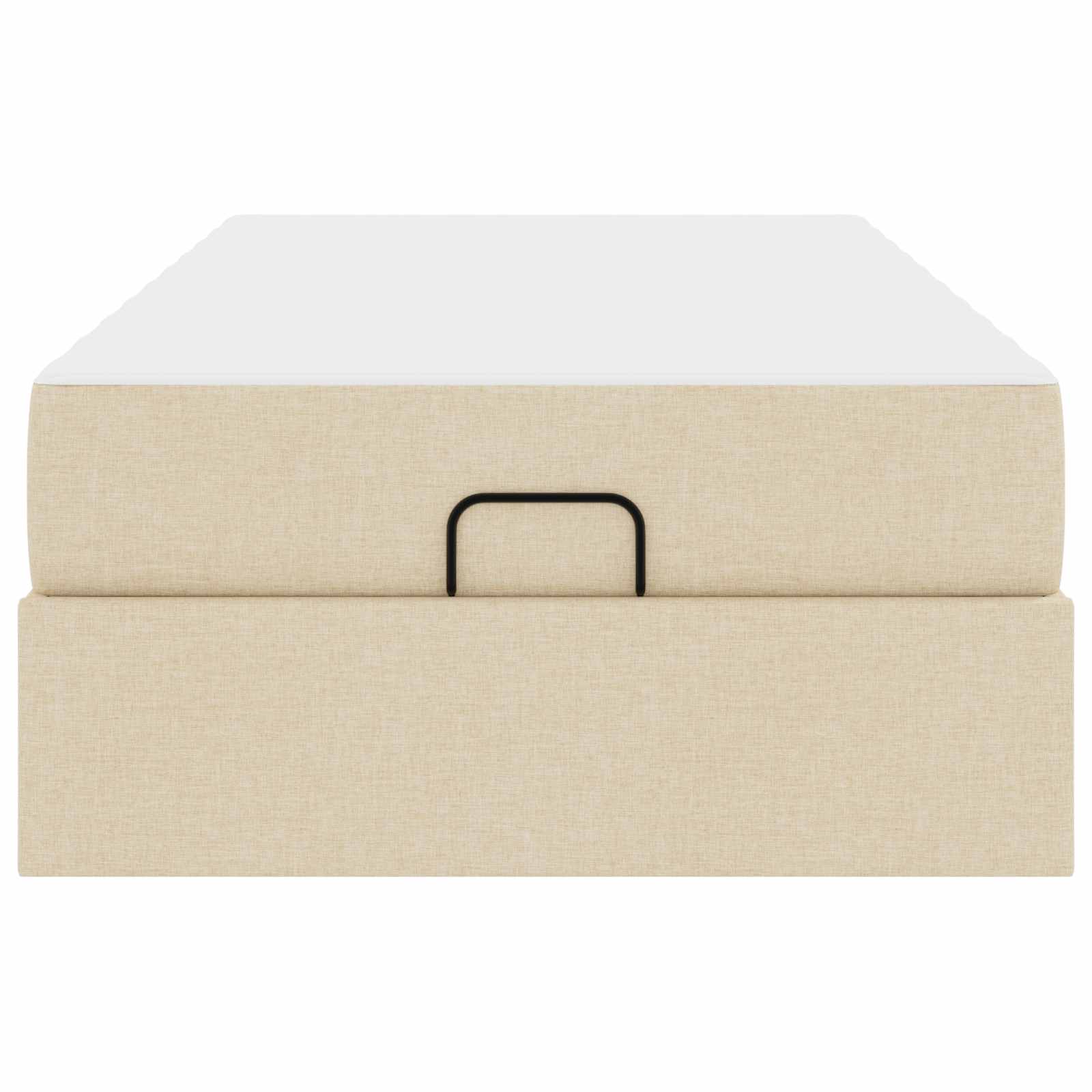 Struttura letto con materasso con materasso 2 pcs Crema Tessuto 3399471
