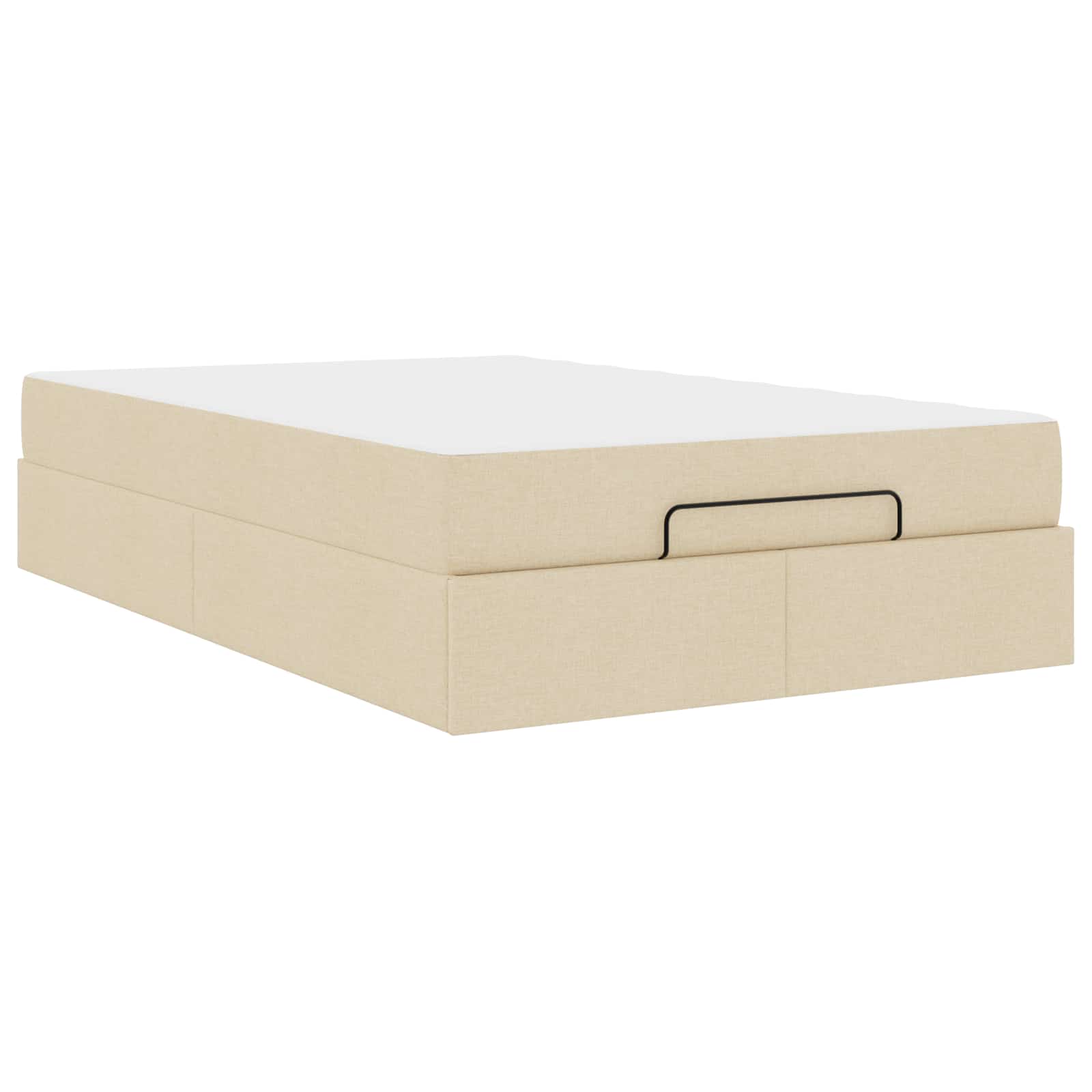 Struttura letto con materasso con materasso 2 pcs Crema Tessuto 3399478