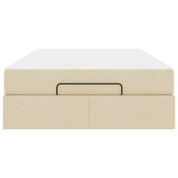 Struttura letto con materasso con materasso 2 pcs Crema Tessuto 3399478